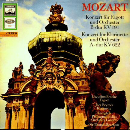 Wolfgang Amadeus Mozart - Gwydion Brooke, Jack Brymer, Royal Philharmonic Orchestra, Sir Thomas Beecham - Konzert Für Fagott Und Orchester B-dur KV 191; Konzert Für Klarinette Und Orchester A-dur KV 622